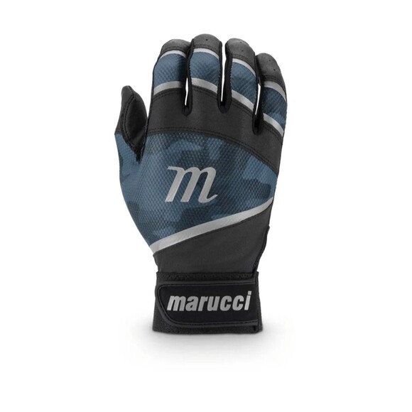 Youth Marucci Foxtrot Tee Ball Batting Gloves Black Blue M/L - Picture 1 of 3